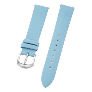 Stuhrling Original Womens Satin Twill Blue Covered Leather Strap