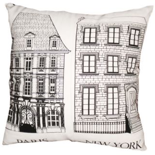 Big Cities and Building Throw Pillow by Divine Designs