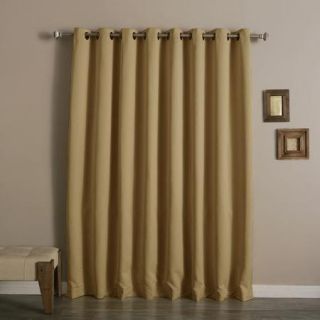 Best Home Fashion, Inc. Extra Wide Width Thermal Blackout Single Curtain Panel