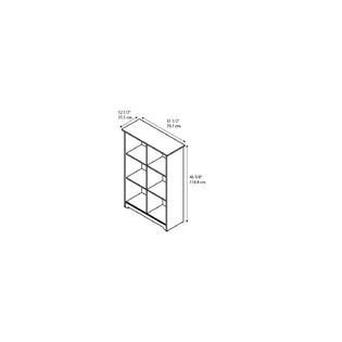 Bush  Furniture Harvest Cherry Cabot Collection 6 Cube Bookcase