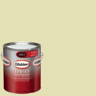 Glidden DUO 1 gal. #GLG15 Celery Sticks Flat Interior Paint with Primer GLG15 01F