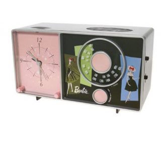 Barbie Nostalgic AM/FM Alarm Clock Radio —