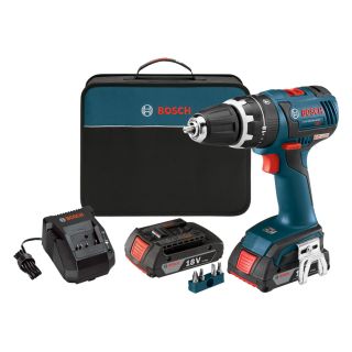 Bosch 1/2 in 18 Volt Lithium Ion (Li ion) Variable Speed Brushless Cordless Hammer Drill