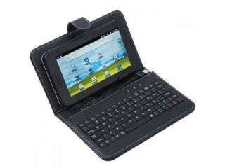 8650 USB Keyboard & Leather Cover Case Bag for 7" Tablet PC MID