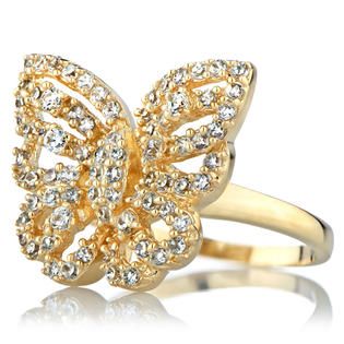 Emitations   Gold Butterfly Ring   Mariah Carey Inspired Jewelry