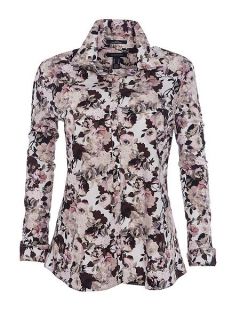 Lands' End Patterned Supima Non Iron Shirt Petal