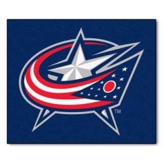 FANMATS Columbus Blue Jackets 5 ft. x 6 ft. Tailgater Rug 10570