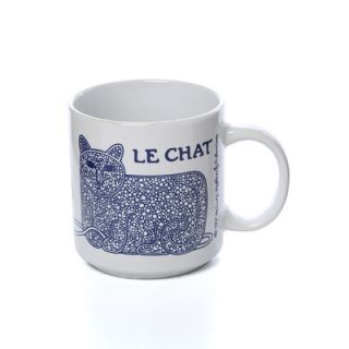 Taylor & Ng Vintage French 11 oz. Chat (Cat) Mug