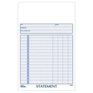 Rediform Blueline 5'' x 8'' Carbonless Statement Book