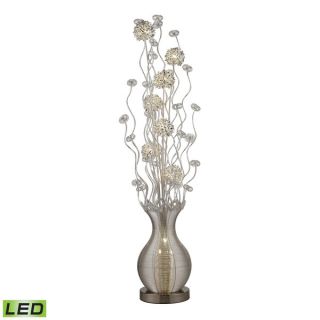 Dimond Uniontown Contemporary Floral Display Silver Floor Lamp
