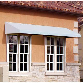 Awntech 304.5 in Wide x 36 in Projection White Solid Slope Window/Door Awning