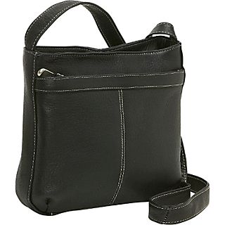 Le Donne Leather Shoulder Bag w/Exterior Zip Pocket