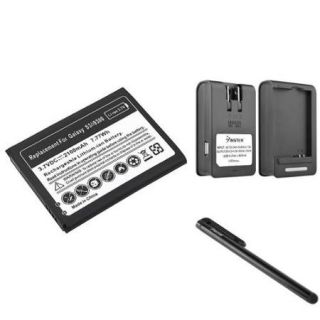 Insten 2100mah Battery+Charger for Samsung Galaxy S3 i9300/T999/i535/L710+Black Stylus