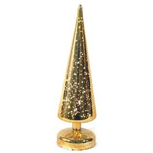 Mercury Glass LED Color Changing Décor, 10 glass tree, Gold