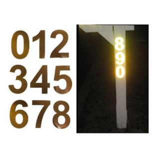 Bright Ideas RA1 Reflective Address Numbers 0 9   3 numbers