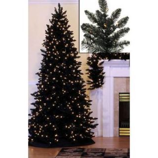 14' Pre Lit Slim Black Ashley Spruce Artificial Christmas Tree   Clear Lights