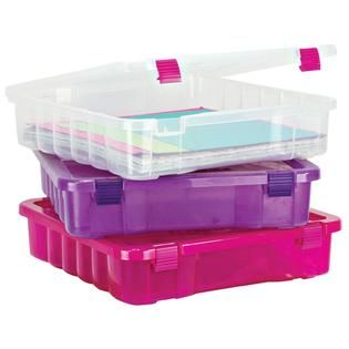 Project Box 14X14X3 Clear/Magenta   Home   Crafts & Hobbies