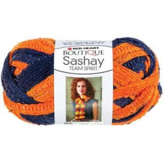 Red Heart Boutique Sashay Team Spirit Yarn Orange/Navy