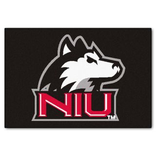 FANMATS Northern Illinois University Multicolor Rectangular Indoor Machine Made Sports Throw Rug (Common: 1 1/2 x 2 1/2; Actual: 19 in W x 30 in L x 0 ft Dia)