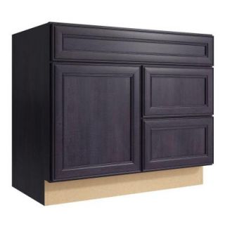 Cardell Boden 36 in. W x 31 in. H Vanity Cabinet Only in Ebon Smoke VCD362131DR2.AF5M7.C64M