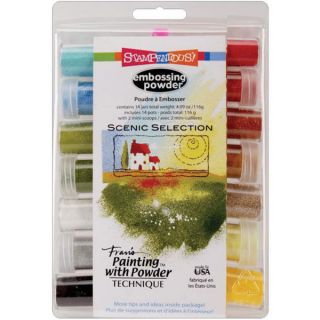 Stampendous Scenic 14 pc Embossing Powder Set   13128546  