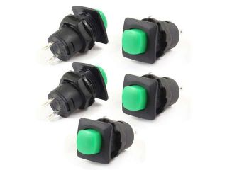 5 Pcs DS 426 3A/125VAC 1.5A/250VAC Momentary Green Push Button Switch SPST