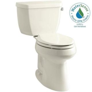 KOHLER Highline Comfort Height 2 piece 1.28 GPF Single Flush Elongated Toilet in Biscuit K 3713 RA 96