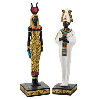 Design Toscano Hathor and Osiris Statue Set Deities of Ancient Egypt