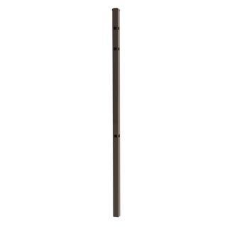 Ironcraft Bronze Powder Coated Metal Decorative Fence Post (Actual: 2 in)
