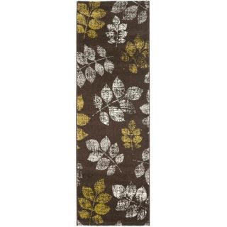 Safavieh Porcello Brown Woven Runner (Common: 2 ft x 7 ft; Actual: 2.333 ft x 6.583 ft)