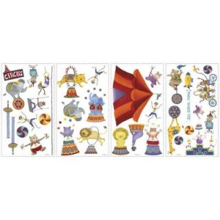 RoomMates 5 in. x 11.5 in. Big Top Circus Peel and Stick Wall Decal RMK1266SCS