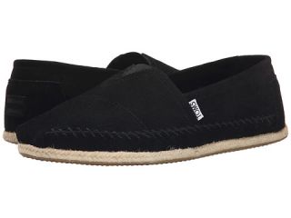 TOMS Rope Sole Classics Black Suede Rope Sole