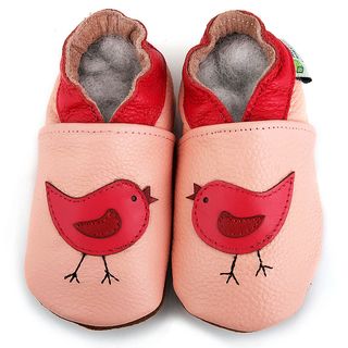 Baby Pie Pink Bird Leather Infant Shoes   Shopping   Big