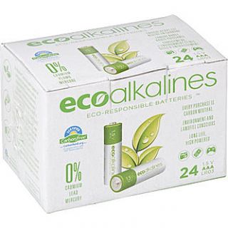 Eco Alkalines Eco Responsible Batteries   AAA 24 Pack   Tools