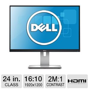 Dell UltraSharp U2415 24 LED Monitor   1920x1200, 16:10, 6 ms, 178 / 178, 2xHDMI, USB, MHL   PVJVW