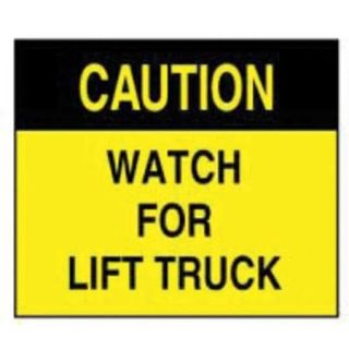 ACCUFORM SIGNS XD150 Caution Sign, 10 x 14In, BK/YEL, ENG, Text