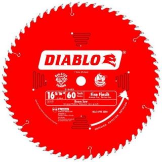 Diablo 16 5/16 in. x 60 Tooth x 1 in. Arbor Fine Finish Saw Blade for Beam Saws D1660X