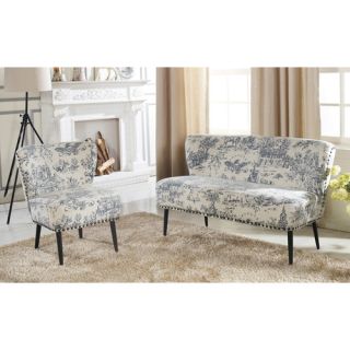 Wholesale Interiors Baxton Studio Onassis Loveseat and Accent Chair