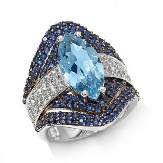 Colleen Lopez "Sky's the Limit" 6.48ct Sky Blue Topaz, Blue Sapphire and White    7598673