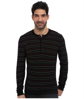 7 For All Mankind Multi Stripe Henley Sweater