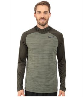 Nike Dri Fit™ Touch Long Sleeve Hoodie Medium Olive/Sequoia/Black