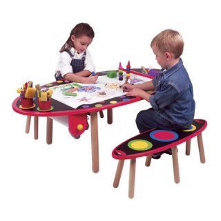 ALEX Toys My Room Kids 3 Piece Table and Bench Set