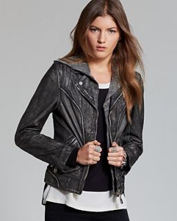Doma Jacket   Washed Leather Moto