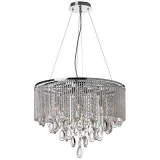 Radionic Hi Tech Intermezzo 6 Light Polished Chrome Crystal Chandelier INT 206C PC