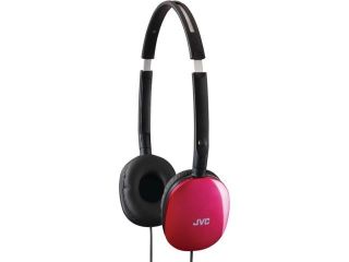 JVC HAS160P Flat Foldable Headphones   Pink