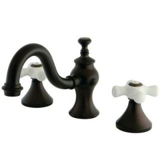 Kingston Brass 8 in. Widespread 2 Handle High Arc Bathroom Faucet in Oil Rubbed Bronze HKS7165PX