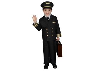 Dress Up America 365 M Pilot Boy Jacket Costume   Size Medium 8 10