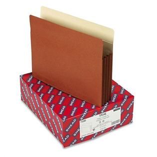 Smead 3 1/2 Expansion Pockets, Letter, Manila/Red   Office Supplies