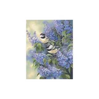 Paint By Number Kit 11"X14" Chickadees And Lilacs