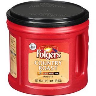 Folgers Country Roast Mild Ground Coffee 31.1 oz.   Food & Grocery
